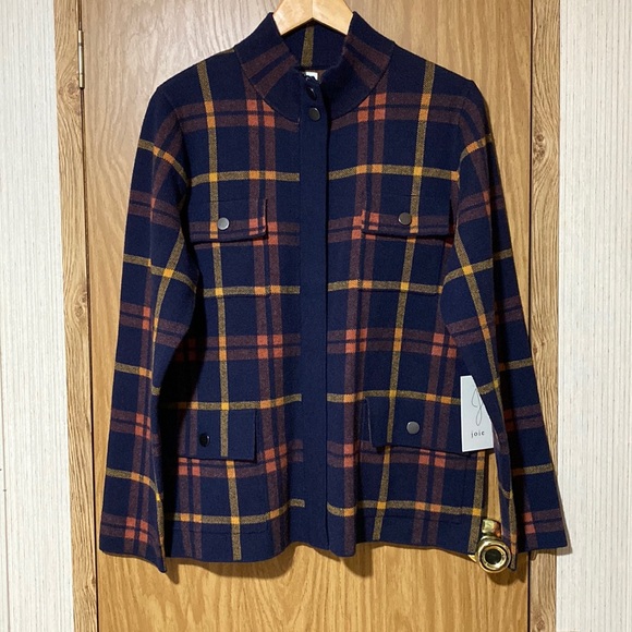 Joie Jackets & Blazers - Joie Plaid Shacket Size XL